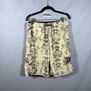 Gotcha Board Shorts Mens‎ 33 Multicolor Floral Graphic Logo Swimwear Surfing
